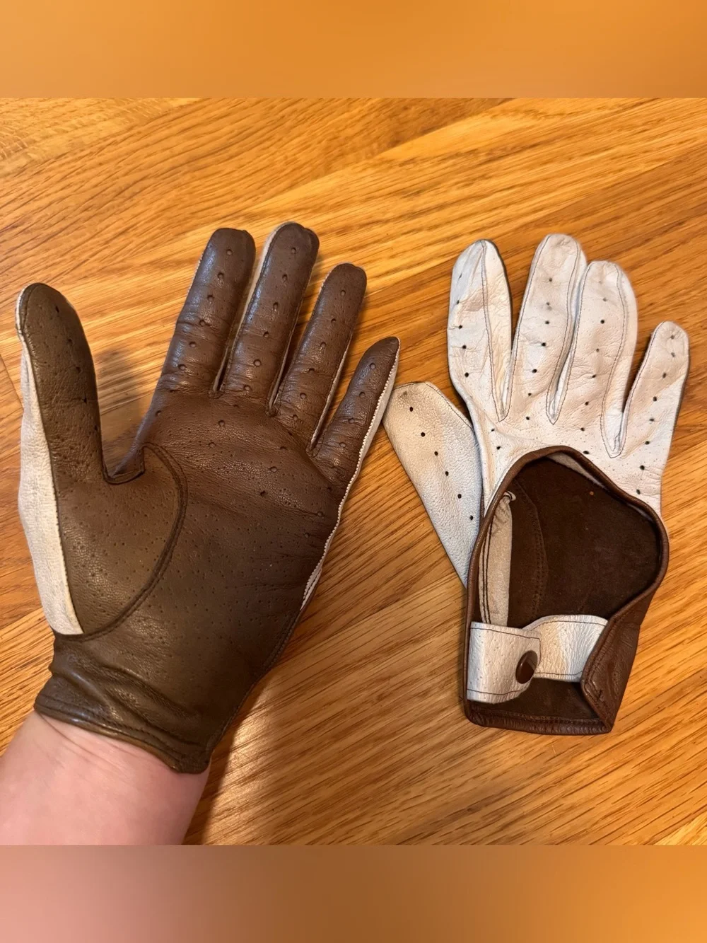 vintage driving gloves